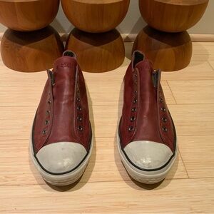 Converse Varvatos rare leather slip on distressed style
